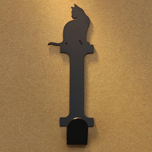 Cat Letter Metal Coat Hook, Door Hooks, Key Hooks, Wall Hangers, Jewelry Hooks Alphabet (I)