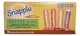 Snapple Sorbet Bars (4 Flavors),70 1 OZ bars/net wt 4.4 LB