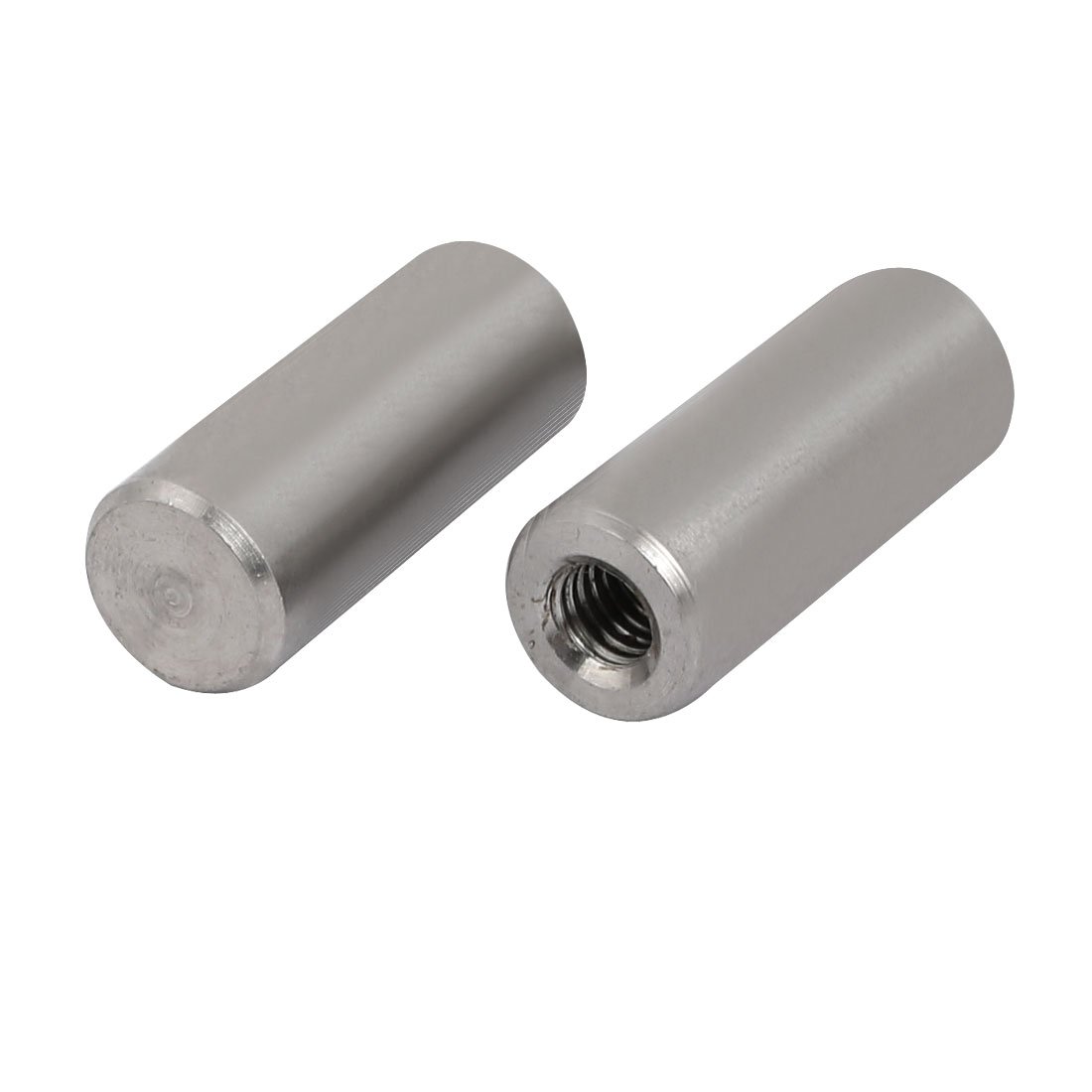 Sourcingmap 304 Stainless Steel M6 Female Thread 12mm x 30mm Cylindrical Dowel Pin 2pcs
