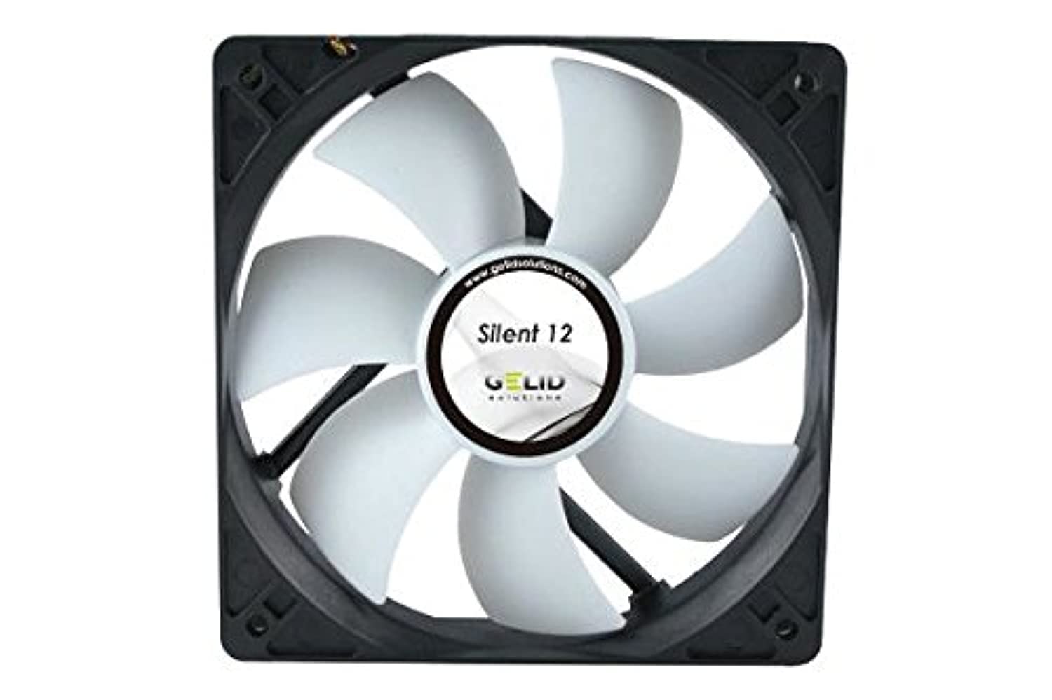Gelid Solutions Silent 12 – 3-Pin Fan - 120mm Standard Case Fan | Silent Operation | Optimized Fan Blades | High Airflow & High Static Pressure.