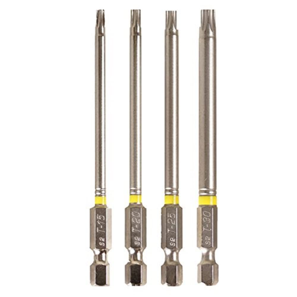 Connex COXT973294 Screwdriver Bit Set, Silver, 90 mm, Set of 4 Piece