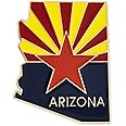 PinMart State Shape Flag Lapel Pin