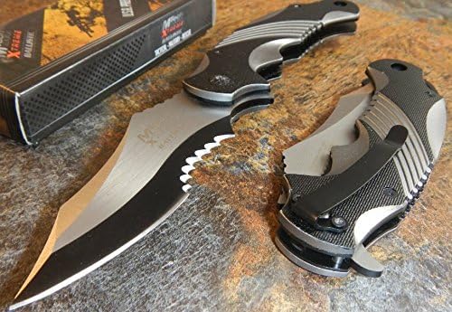 Best Pocket Knife Hot Sale MTech Xtreme Ballistic Black Grey Spring Assisted Tactical Flipper Pocket Knife