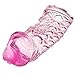 AHAOMG(TM) Hot Reusable Full Cover Penis Sleeve Ring Delay Impotence Erection Condoms PINK