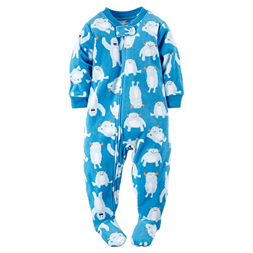 Carter's Baby Boys' 1Piece Fleece Footed Pajamas (6 Months, Snow