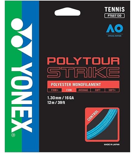 Amazon.com : YONEX Poly Tour Strike Tennis String Blue