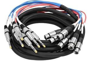 Seismic Audio - SAXT-8x15F - 8 Channel 15' XLR Female to 1/4" TRS Snake Cable