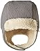 Zutano Boys’ and Girls' Cozie Fleece Furry Winter Baby and Toddler Hat, Gray, 6M