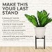 Plant Holder for Indoor and Outdoor Plants - Plant Stands Indoor - Metal Indoor Plant Stand for Potted Plants and Flowers - Mid Century Plant Stand and Potted Plant Holder - Indoor Planter Stand