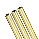 Brass Round Tube, 300mm Length 9.5mm OD 1mm Wall