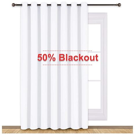 Buy Nicetown 50 Light Blocking Vertical Blinds Sling Door Silver