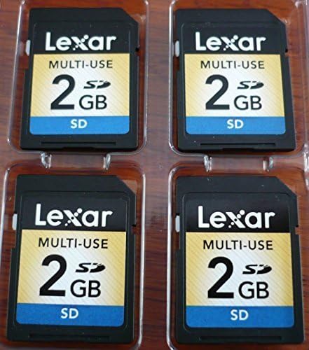 4-Pack Lexar Media 2GB SD Memory Card (4 Pieces of SD 2GB Legacy Memory Card)