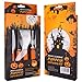 4 Piece Pumpkin Carving Tools Kit, Stainless Steel .Professional Quality, Free 10 Carving Patterns/Stencils for Halloween Jack-O-Lanterns, Thanksgiving