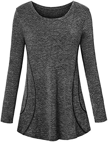 Womens Yoga Tops Flowy Fitness Workout Shirts Short Sleeve Activewear