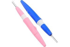FUOYLOO 2Pcs Wool Felting Needle Pen Set with 3 Needles Multi Tool for Beginner Wool Felting Crafts Punch