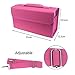 Samaz 80 Slots Marker Carrying Bag Marker Case for Primascolor Marker and Copic Marker (Rose Red)