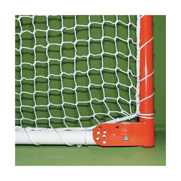 EZGoal Lacrosse Folding Goal with Backstop and Targets, Orange, 6' x 6