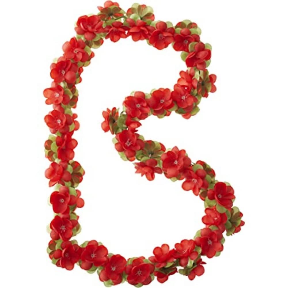 Basil Bicycle Decoration Flower Garland, 130 cm - Fuchsia