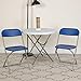Flash Furniture Hercules Series Plastic Folding Chair - Blue - 650LB Weight Capacity Comfortable Event Chair - Lightweight Folding Chair