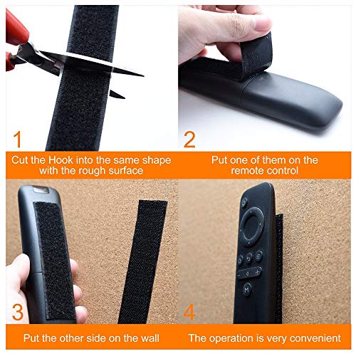 Vkey 3/4 inch Self Adhesive Fastener 12M Rolls Hook Loop Tape Sticky Back Tape Black … - Thumbnail 4