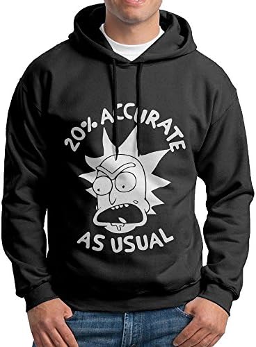 Rick And Morty Pullover Hooded Men Black Sweatshirt Hoodie