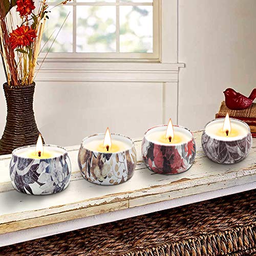 YINUO LIGHT Scented Candles Gifts Set for Women Aromatherapy Candles Stress Relief, Upgraded Large Tin of Soy Candle Scented Lavender Candle, Gifts for Women Birthday Gifts