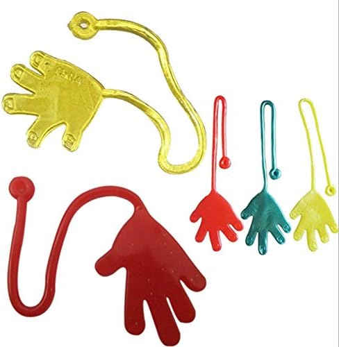 Mini Sticky Hands Toys for Children Party Favors, Birthdays -72 Count