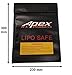 Jumbo Fire Resistant Lipo Battery Bag for Safe Charging & Storage - 230mm x 300mm - Apex RC Products #8080