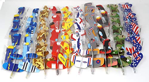 4E's Novelty Mega Assortment of 72 Mini Flying Glider Planes, Great Party Favors Toys for Kids, Holiday & Birthday Parties Supplies Goody Bag Filler
