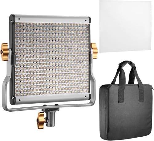 NEEWER LED Videoleuchte Streaming Licht mit U Halterung für Studio YouTube Videolicht Panel Dimmbar Zweifarbige Set haltbare Metallrahmen Kamera Key L
