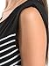 Choies Women's Cotton Casual Summer Fit Stripe Sleeveless Bodycon Dress