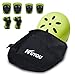 KUYOU Kids Protective Gear, Helmet Knee Pads and Elbow Pads Set with Wrist Guard Skateboard Accessories for Rollerblading Skateboard Cycling Skating Scooter.
