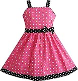 Sunny Fashion Girls Dress Heart Print Pink