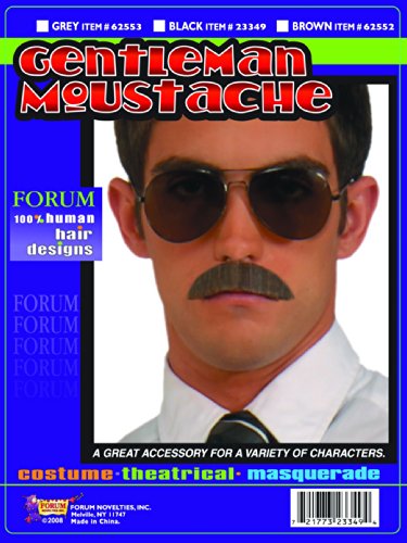 Forum Novelties Men's Human Hair Gentleman Mustache