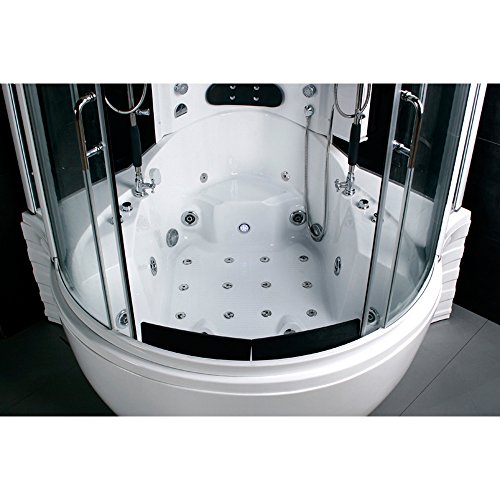 Lifetime Bath 30 Jet Heated Whirlpool Bathtub Rainfall Ceiling Shower