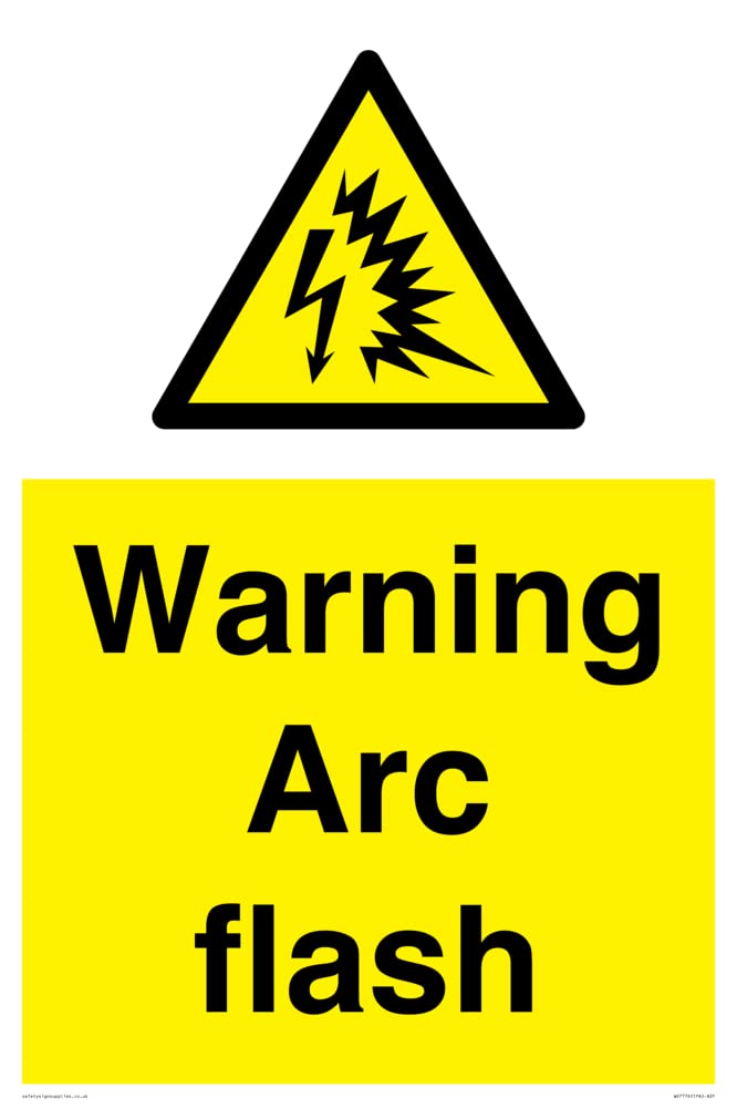 Warning Arc flash Sign - 400x600mm - A2P