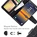 Arae Magnetic Wallet, Compatible with MagSafe Wallet, for iPhone 15/14/13/12 Series, Adjustable Stand with 4 Card Holder, Magsafe Accessories, PU Leather