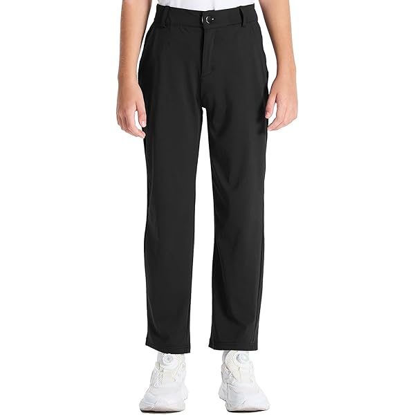 Amazon.com: QBK Boys' Golf Pants-Quick Dry Stretch Chino with Flat