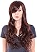 Simplicity High Quality Long Curly Full Wig Wavy Cosplay Party Wigs, Dark Brown
