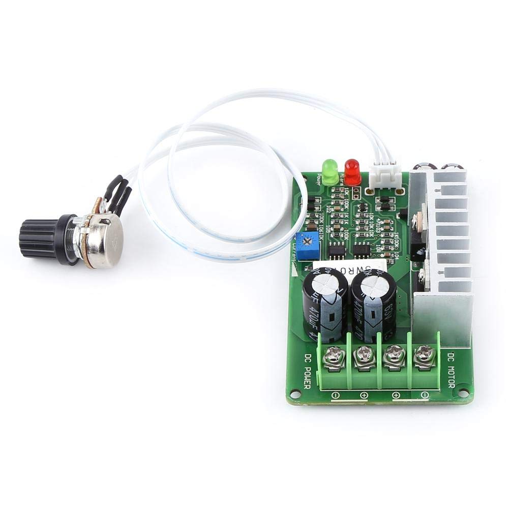 24v potentiometer, 12V/24V/36V PWM DC Motor Speed Controller Regulator Potentiometer Overload Protector Motor Speed Control Board 15A - Image 4