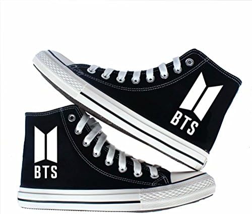 FaLaidi BTS Bangtan Boys Fans Canvas Unisex Shoes Teenager Shoes Luminous Espadrilles Trainers Casual Shoes