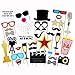 EBTOYS Hollywood Photo Booth Props 33 DIY Kits Paper Movie Photo Props on a Stick