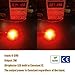 iBrightstar Newest 9-30V Extremely Bright Low Power 168 175 194 2825 912 921 W5W W16W T10 T15 Wedge LED Bulbs with Projector for Tail Brake Lights, Brilliant Red