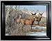 Those Flipping Pictures 4 Deer 3D Framed Wall Art-Lenticular Technology Causes The Artwork to Have Depth and Move-Hologram Style Images-Holographic Optical Illusions