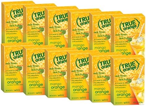 True Orange Mango Orange Drink Mix, 10-Count (Pack of 12)