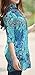 VonFon Womens Retro Colourful Floral Print Casual Slim Shirt Blouse Top