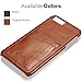 KAVAJ iPhone 8 Plus iPhone 7 Plus Case Leather Tokyo Cognac-Brown Slim-Fit Genuine Leather iPhone 8 Plus Wallet Case Leather Bumper Case with Business Card Holder Cover for Apple iPhone8 Plus