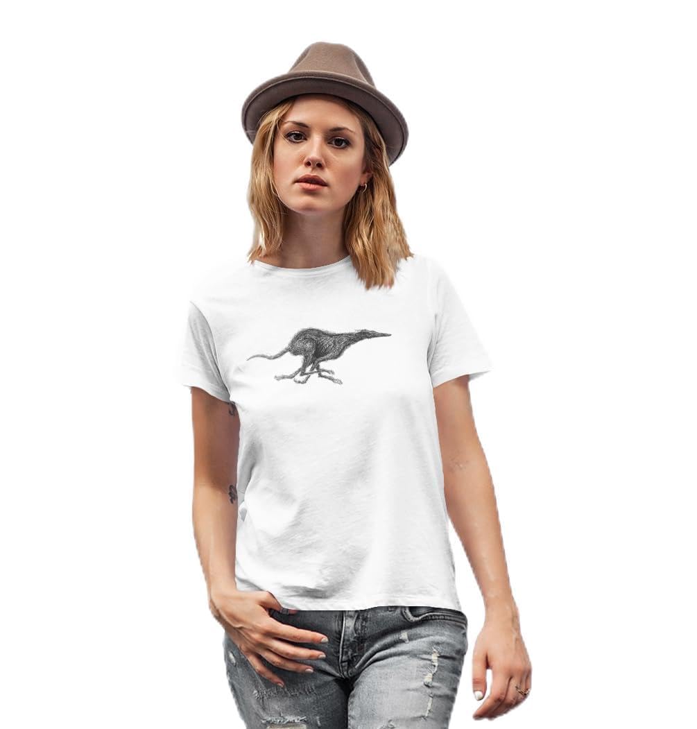The House Of Dog Running Greyhound, Sighthound, Whippet, Lurcher Owner Printed Organic Cotton T-Shirt Gift. White/X-Large