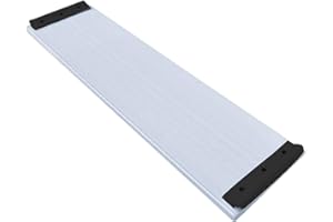 rockible Inflatable Boat Seat Lightweight Aluminum Alloy Bench Adjustable Slide Rail Secure Attachment Comfortable Suitable f