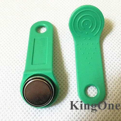 100pcs Dallas DS1990A DS1990a-F5 iButton I-Button electronic key IB tag cards fobs (Green)